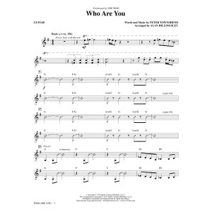 Who Are You (arr. Alan Billingsley) - Guitar